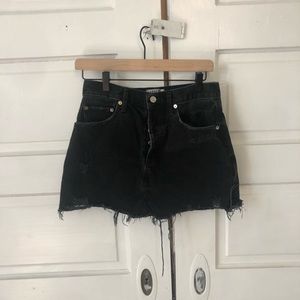 Agolde black jean skirt size 28